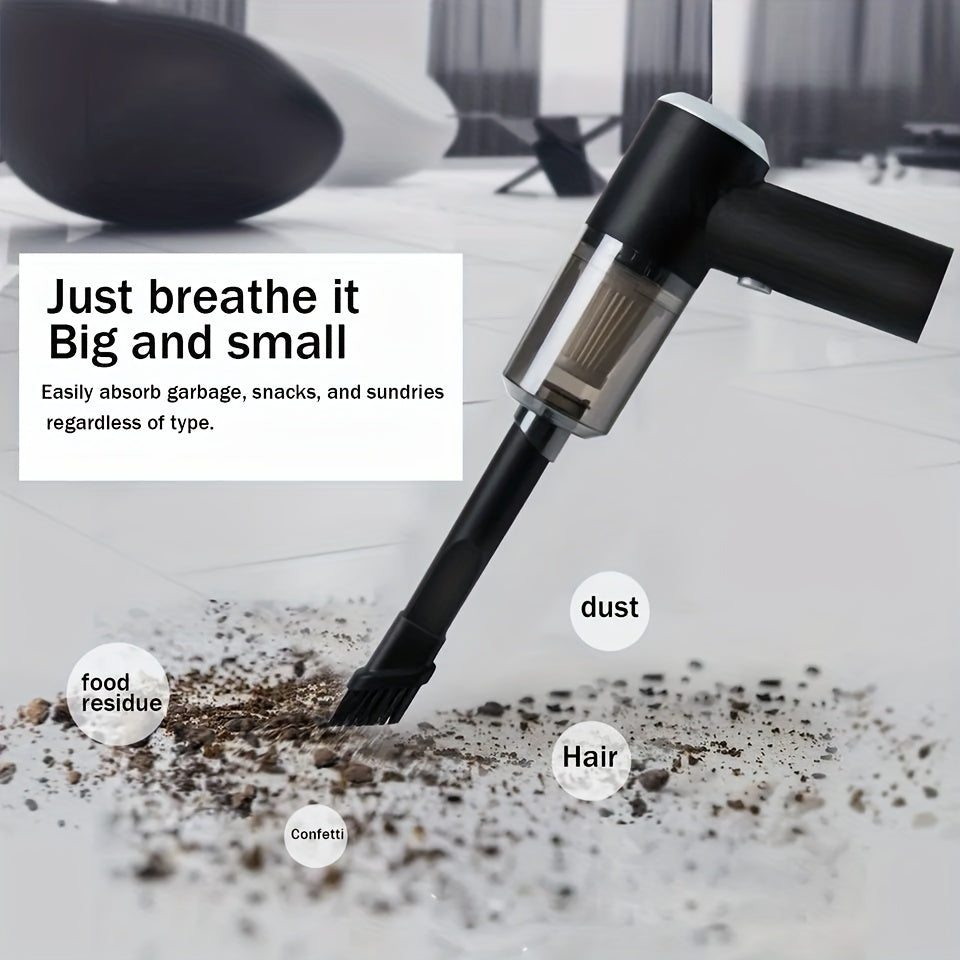 Eloxee 3IN1 Portable Car Vacuum Cleaner with Blower | USB Rechargeable Wireless Handheld Car Vacuum Cleaner Traveling, Camping Reusable,Portable,Rechargeable (3 in 1 CAR Vacuum)