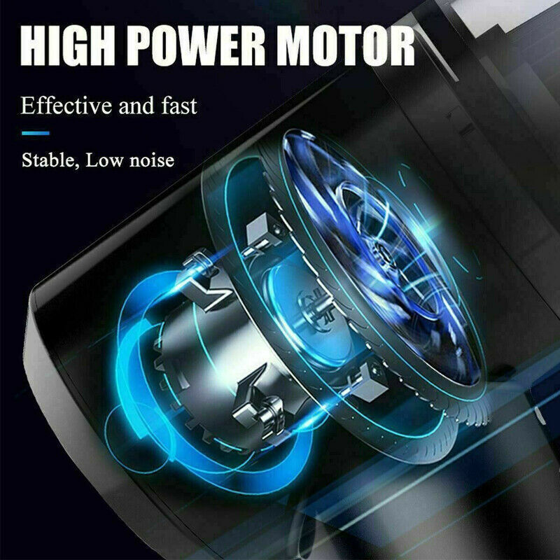 Eloxee 3IN1 Portable Car Vacuum Cleaner with Blower | USB Rechargeable Wireless Handheld Car Vacuum Cleaner Traveling, Camping Reusable,Portable,Rechargeable (3 in 1 CAR Vacuum)