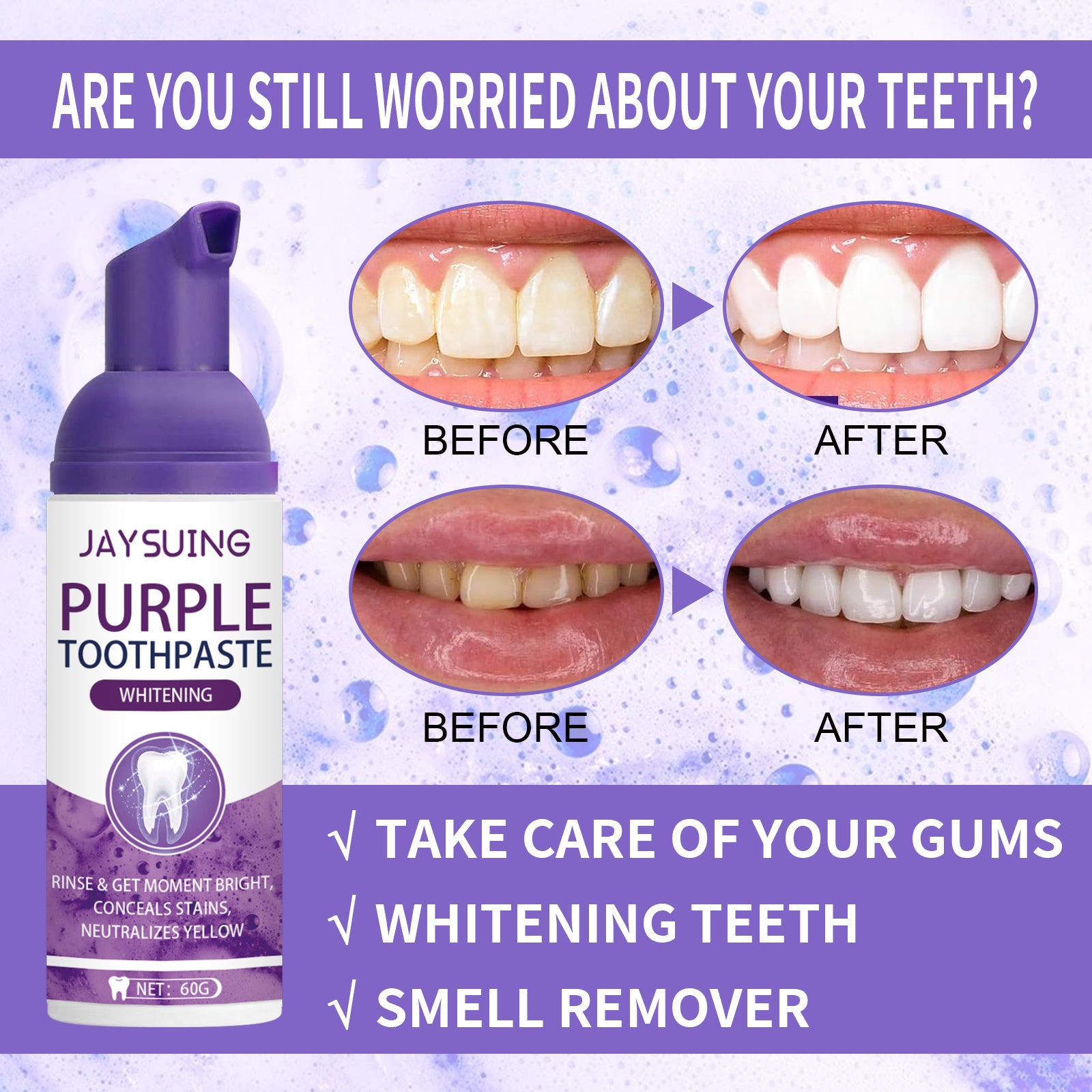 Jaysuing Purple Toothpaste
