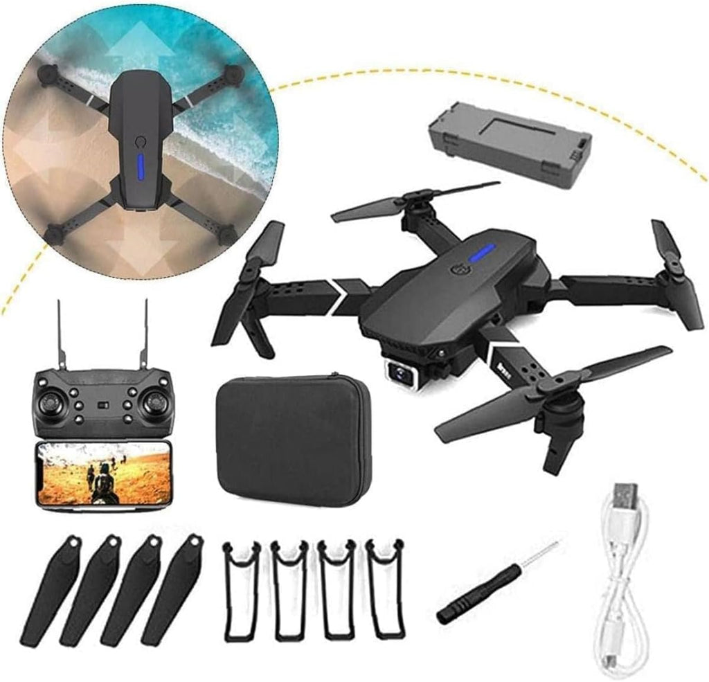 طائرة بدون طيار E88 Pro مزودة بكاميرا مزدوجة عالية الدقة 4K/واي فاي FPV