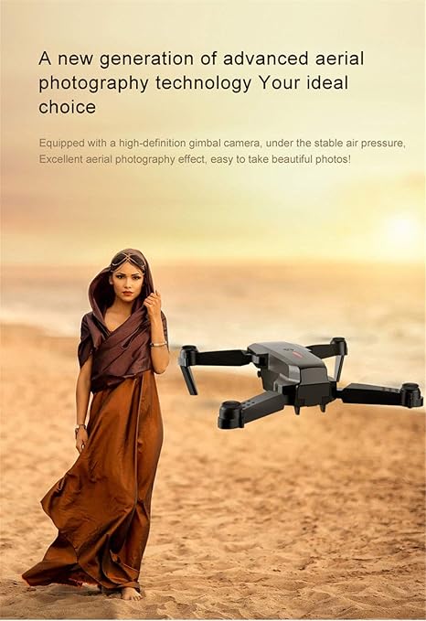 طائرة بدون طيار E88 Pro مزودة بكاميرا مزدوجة عالية الدقة 4K/واي فاي FPV