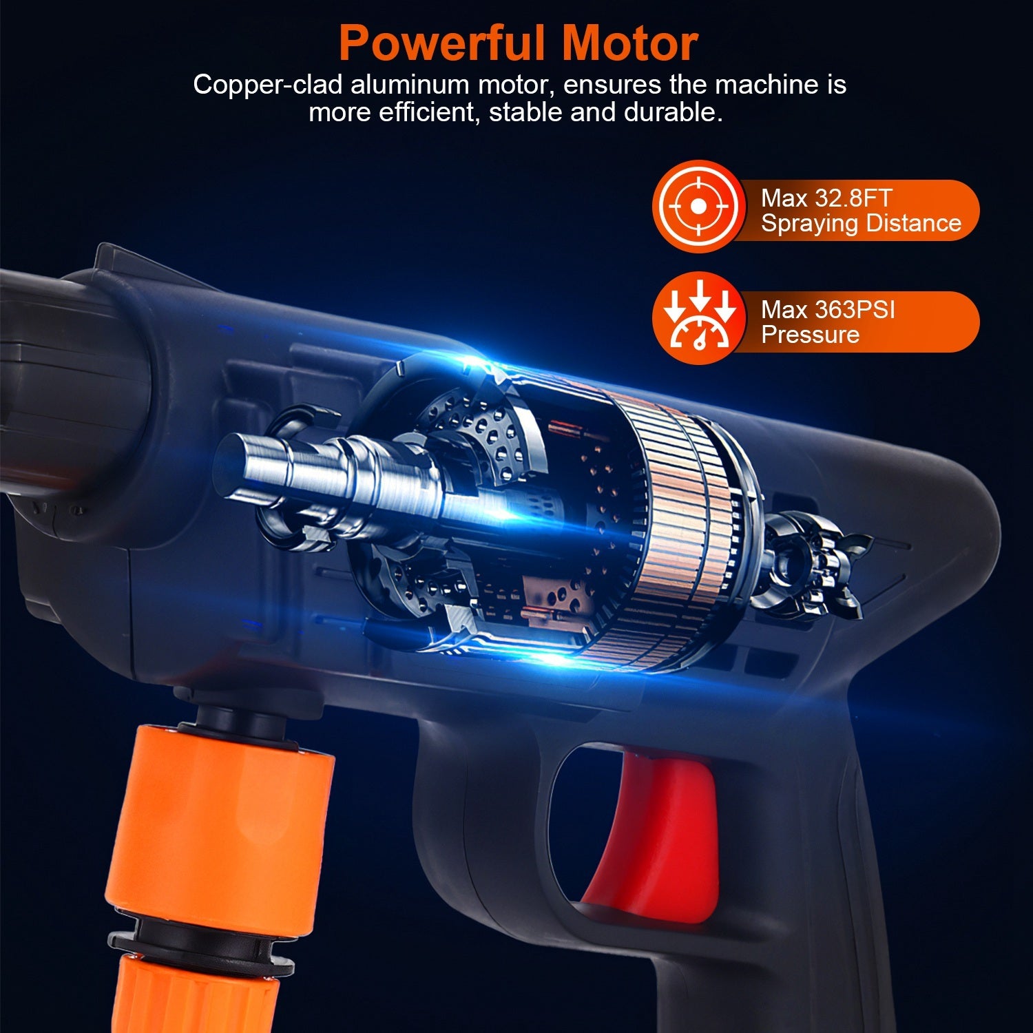 Portable Car Washing Machine Household Wireless Lithium Battery Car Washing Gun