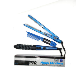 Titanium Alloy 3-in-1 Splint Hair Straightener,Curler