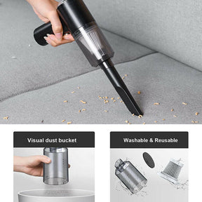 Eloxee 3IN1 Portable Car Vacuum Cleaner with Blower | USB Rechargeable Wireless Handheld Car Vacuum Cleaner Traveling, Camping Reusable,Portable,Rechargeable (3 in 1 CAR Vacuum)