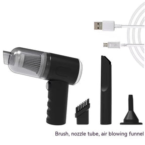 3 in 1 Portable Vacuum Cleaner Duster Blower Air Pump Wireless Handheld Clean Microscopic dust Like Car, Home, Computer, Laptop, Flower, Mirror Vehicle Interior Cleaner