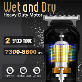 Ufree Beard Trimmer for Men, Waterproof Electric Razor for Nose, Body, Face and Mustache, Cordless Hair Clippers Shavers for Men Grooming Kit, Gifts for Men Husband Father