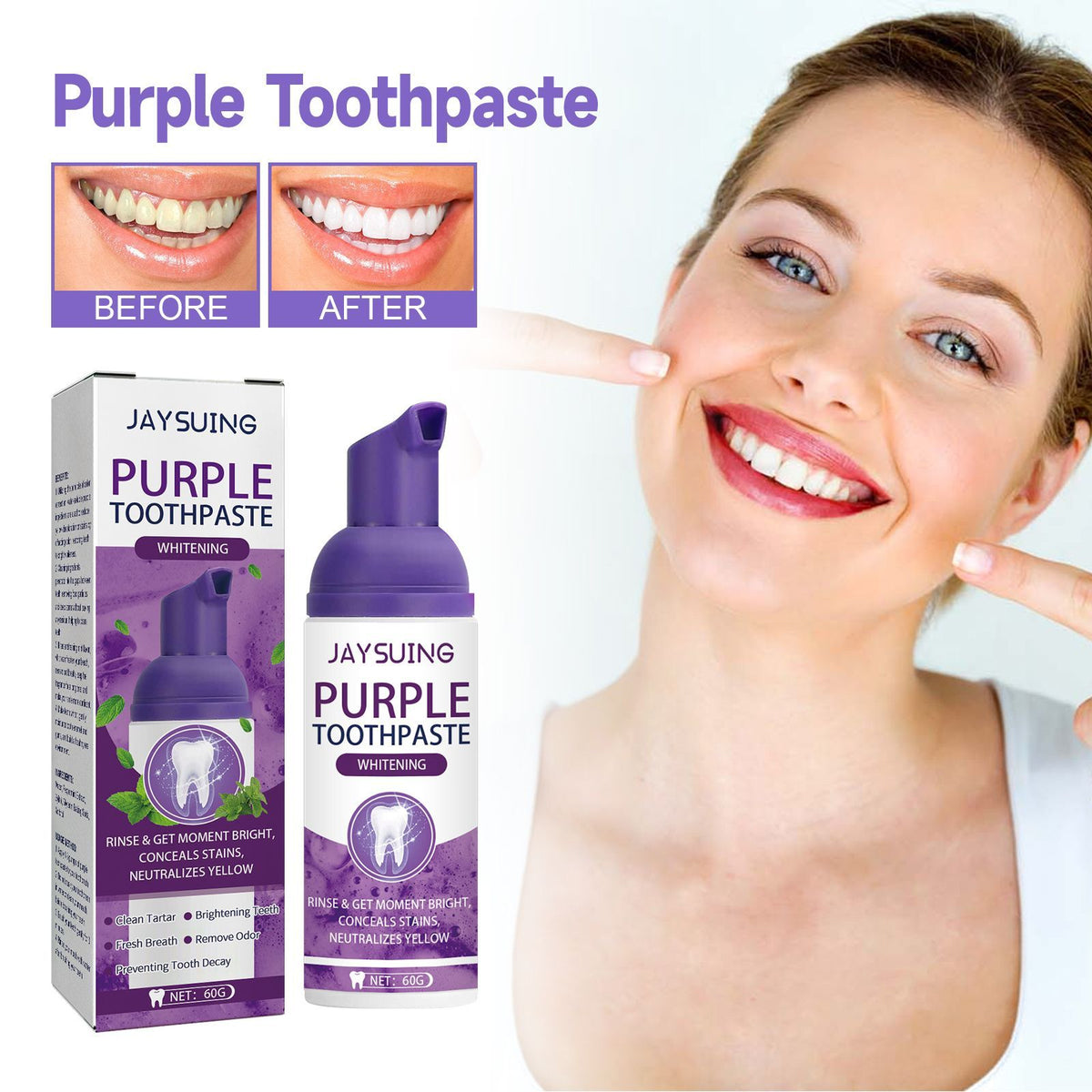 Jaysuing Purple Toothpaste
