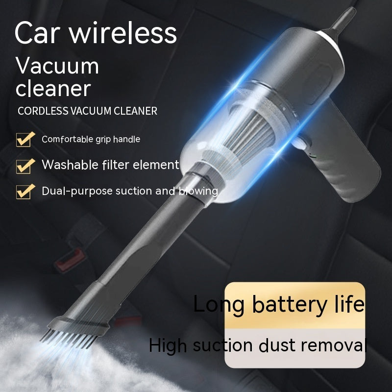 3 in 1 Portable Vacuum Cleaner Duster Blower Air Pump Wireless Handheld Clean Microscopic dust Like Car, Home, Computer, Laptop, Flower, Mirror Vehicle Interior Cleaner