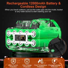 Portable Car Washing Machine Household Wireless Lithium Battery Car Washing Gun